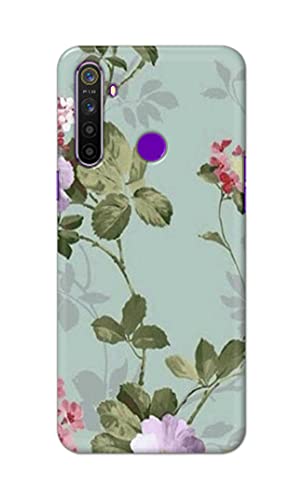 Image of Printed Hard Back Cover Case for Realme 5 | Realme 5s | Realme 5i | Realme Narzo 10 Back Cover (Floral Painting) -702