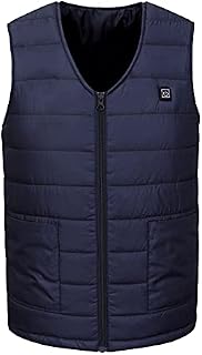 Fossean Power Pack for Heated Gilet Padded Jackets Mens Heated Coat Heated Vest with Power Bank Work Body Warmers for Men Mens Hoodies Pullover USB Blanket Heated