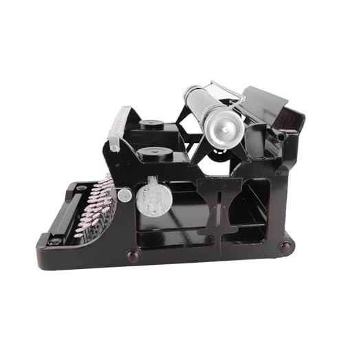 Haofy Macchina da Scrivere Vintage Portatile, Macchina da Scrivere Funzionale in Miniatura, Costruzione in Ferro Fatta a Mano, Ideale per gli Appassionati di Arredamento retrò e Scrittura