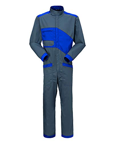 Rossini Trading A4500730M Tuta Lomellina, Grigio/Azzurro, M