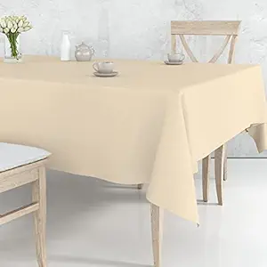 Faburaa Jute Dining Table Cover 4-Seater, Rectangular Jute Table Cloth, Dining Table Cover 4 Seater Jute Cloth, Jute Table Cover 6 Seater, 50 x 75 Inches / 127 x 190 Cm (Golden)