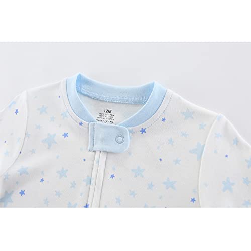 Zav Solid Unisex Infants Clothes Baby Boys Girl Footed Jumpsuits Cotton Rompers #TOP5