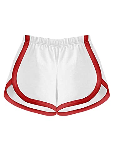 Image of A.T.U.N. (ALL THINGS UBER NICE) Baby-Girl's Hotpants Regular Cotton Shorts (GSHT HOL White-Red 1-2 Years)