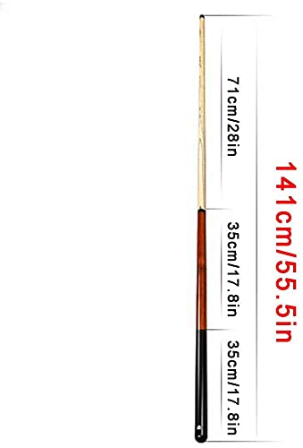 Taco de billar profesional de madera de fresno 141 cm miniatura 2