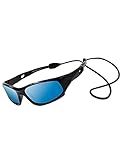 VATTER Kids Polarized Unbreakable Sports Flexible Square Sunglasses With Strap UV400 Protection for
