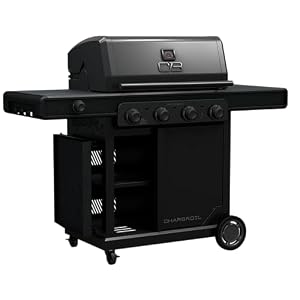 Charbroil Pro Series with Amplifire Infrared Technology 4-Burner Propane Gas Grill Cabinet with Side Burner, Black - 463281024 — photo 4 of 6
