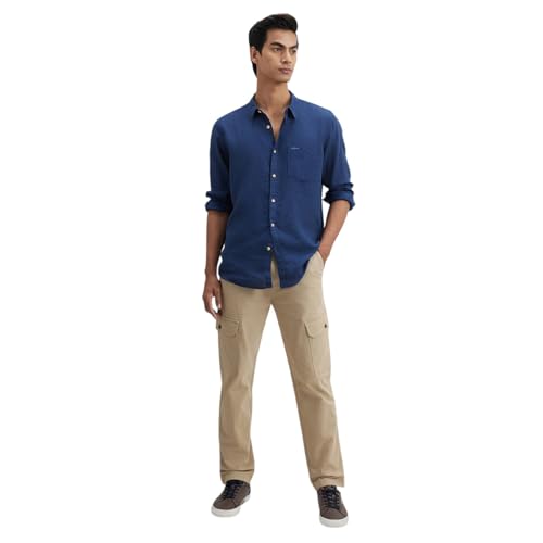 Image of Pepe Jeans Mens Linen Regular Fit Shirt