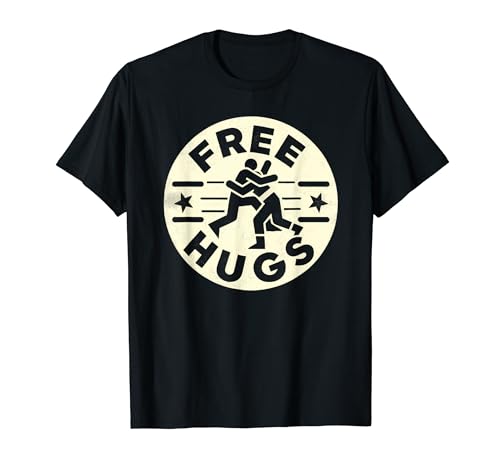 Grappling Wrestling Sport Free Hugs Cita Divertida MMA Wrestler Camiseta