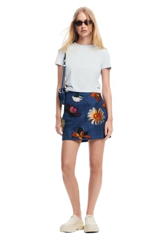 Desigual TS_PARANÁ T-Shirt, Azul, L Women's