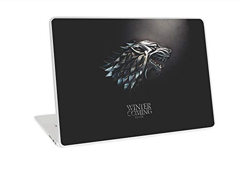 Image of Galaxsia GOT Winter is Coming Vinyl Laptop Skin /Sticker /Cover Compatible for Any Laptop (Hp /Dell /Sony /Acer etc..) Brand Models of Size 13 to 13.3 Inches Laptop Or Notebook.