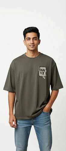 Image of PolyCotton Graphic Printed T-Shirt for Men & Women | Round Neck Half Sleeve | Regular Fit | Lightweight & Comfortable Fabric T- shirts for Casual Outings, Travel & Social Gatherings