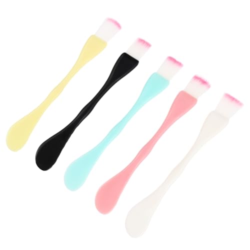 PartyKindom Mask Brush Set 15pcs Diy Plastic Stir Stick Double-ended for Face Mask Mixing Random