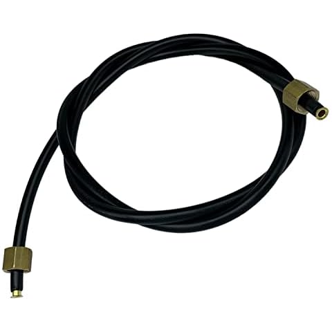 Sellerocity Kit Air Compressor Tube Unloader Hose 40" Compatible With Emglo Jenny 610-1091 Dewalt A12463 Ridgid 17748, Contains Nut & Ferrule With Inserts Cover