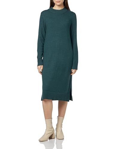 Viril Crew Neck L/S Midi Dress - Noos