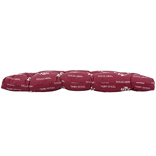 Image of College Covers Everything Comfy Texas A&M Aggies Indoor Outdoor Settee Loveseat Bench Cushions
