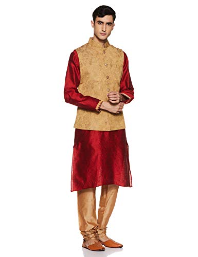 Image of Ethnix by Raymond Men's Poly Viscose Waist Coat (RTUA00260-O5 