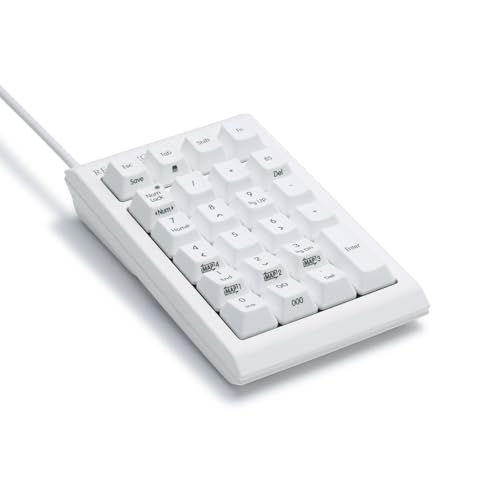 REALFORCE RT1 テンキーボード ホワイト キー荷重 45g 有線 プログラマブル テンキー 静電容量無接点方式 左手デバイス 片手デバイス T1UX21