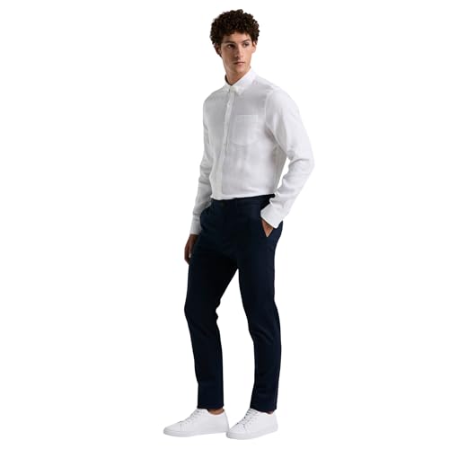 Original Penguin Cotton Tencel Chino for Men Pantalons, Saphir foncé, 46 Homme