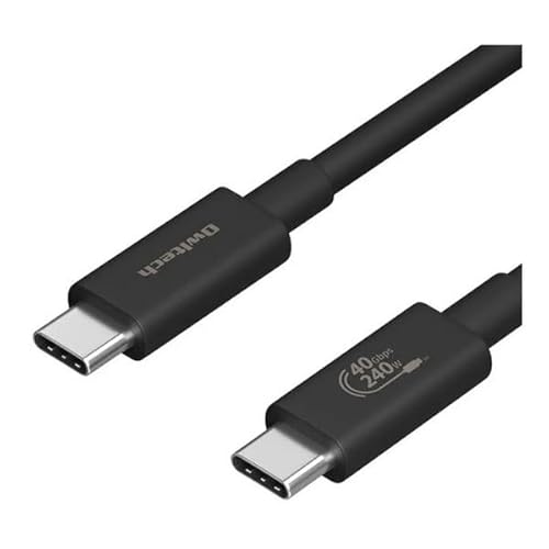 �I�E���e�b�N �P�[�u��/�X�}�z�E�^�u���b�g�pUSB�P�[�u��/USB C-C/Power Delivery�Ή�/PD240W/�������f�[�^�]���P�[�u��/�f���ɋ���/1m/100cm/�u���b�N OWL-CBEMCC10-BK