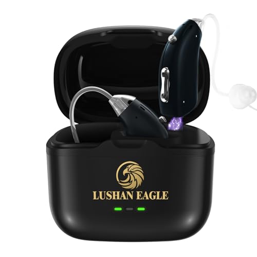 LUSHAN EAGLE Aide auditive intelligente antibruit amplificateur de casque son clair guidage trachéal Rechargeable