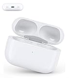 Wireless Charging Case Compatible with Air Pods Pro 1st & 2nd Generation, 660mAh Charger Case Replacement Support Wireless Charging, Support Pairing & Sync Button(No Earbuds), White