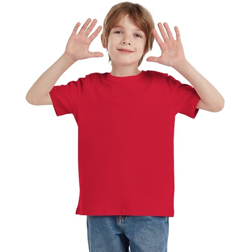 Image of Dreammonkey 2T-12Years Kids Cotton T-Shirt Short Sleeve Crew Neck Tshirt for Boys and Girls