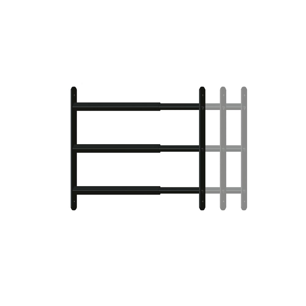 AFBAT GRILLE DE DEFENSE EXTENSIBLE 3 barreaux 48 à 90cm noir