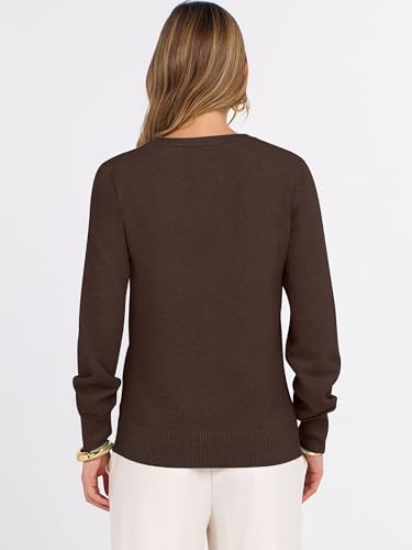 Image of ANRABESS Women's Long Sleeve V Neck Basic Sweaters | Classic Pullover Tops,Soft Loose,Business Casual Work,Travel Vacation,All Day Wear,Fall Spring Outfits,Winter Layer Clothing