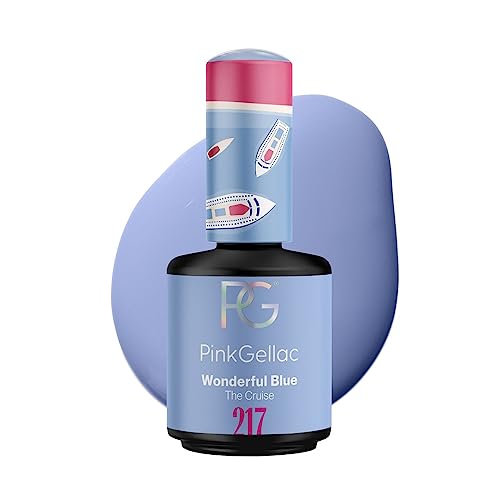 Pink Gellac 217 Wonderful Blue UV/LED Gel Polish