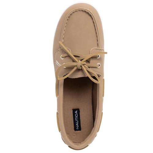 Image of Nautica Women's Casual Boat Shoes, Moc-Toe Loafers with Cushioned Insole, Deck Fashion Sneaker