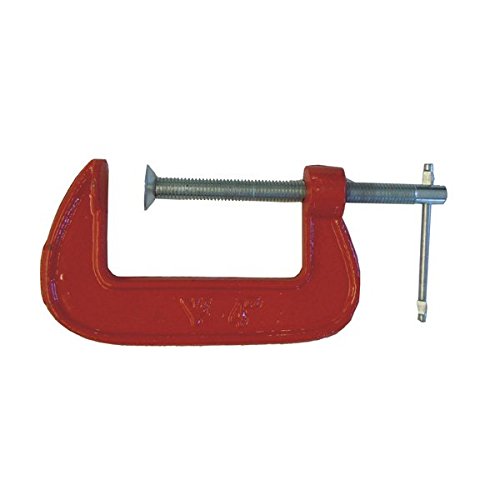 Shop-Tek 6-Inch C-Clamp with Red Body (Pack of 6)