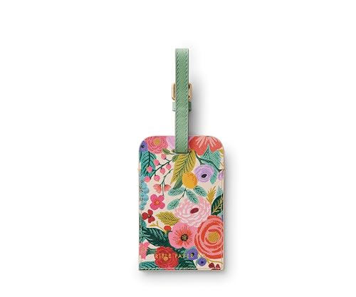 RIFLE PAPER CO. Garden Party Luggage Tag for Suitcase and Luggage, Travel Must Have Accessory for Women, Bag Tags Printed in Full Color with Foil Stamped Logo, 4.33" L × 2.75" W3