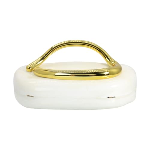 Image of Women Evening Clutch Purse Metal Handle Acrylic Purse Unique Shoulder Bag Causal Handbags for Bride Party Wedding