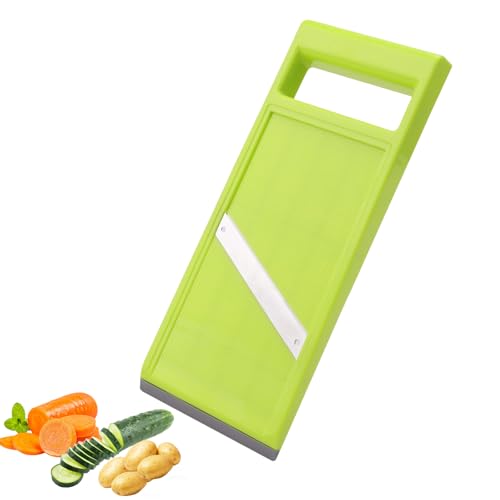 Manual Slicer for Kitchen Handheld Slicer Cucumber Slicer, Vegetable Slicer Vegetable Fruit Cutter Peeler, Food Slicer Stainless Steel Portable Vegetable Chip Maker for Kitchen Vegetable Fruits