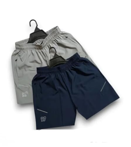 Image of Boxer Shorts for Men |Regular Fit Ultralight All Day Polyester Short with Two Side Zipper Pockets (C26)