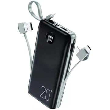 Power Bank Carregador Portátil 20.000mAh Digital compatível com iPhone, Samsung, Motorola, Nokia, Asus e Xiaomi Universal Celular Power Bank 3em1-Vende Mais (Preto/Cinza)