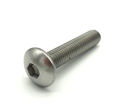 100x Schraube für Doppelstabmattenzaun Edelstahl M8,40 mm mit 5,5 Innensechskant