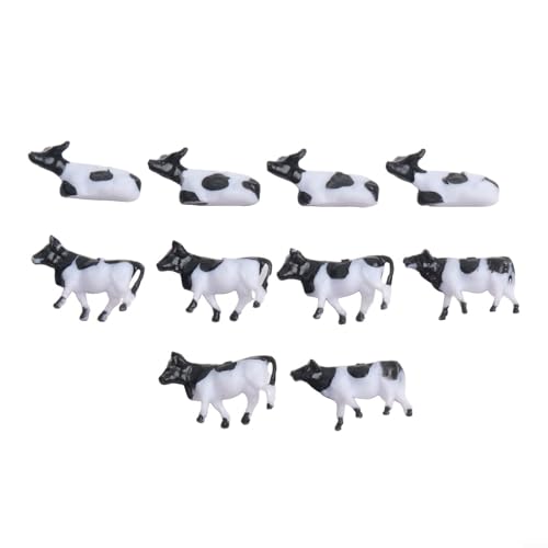 Set de 10 Figuras de Animales de Granja Escala 1:75 miniatura 3