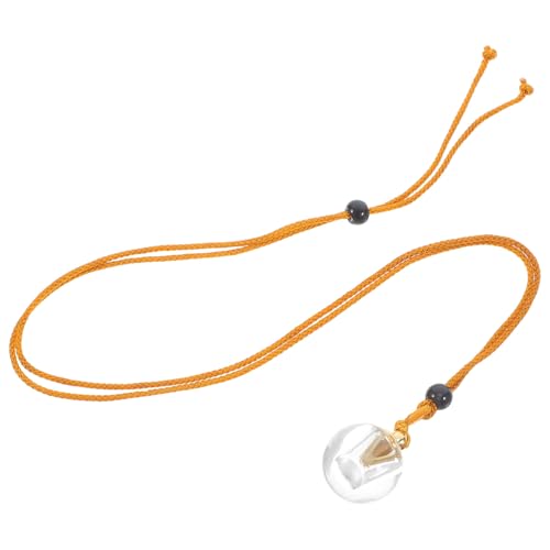 NIYANGLE Collar para Mujer Colgante de Botella Pequeña de Vidrio Recargable, Elegante y Portátil, Adecuado para Aceites Esenciales y Perfumes