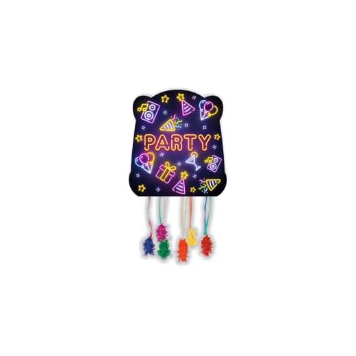 CONVER PARTY - Piñata Glow Party - Artículos para Fiestas - Fiestas Infantiles, Cumpleaños y Celebraciones - Decoración de 30 CM