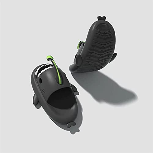 LELEBEAR Shark Slippers,Angler Fish Slides,Glow in the Dark,Super Soft,Comfy,Silent and Anti-slippery2