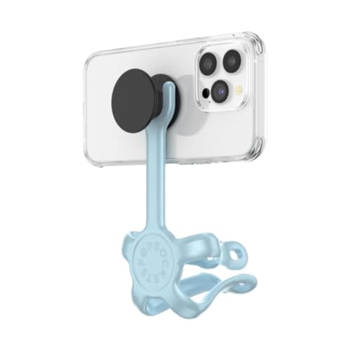 Image of PopSockets Flexible Phone Mount & Stand, Tripod, Universal Device Mount - Blue Sigh