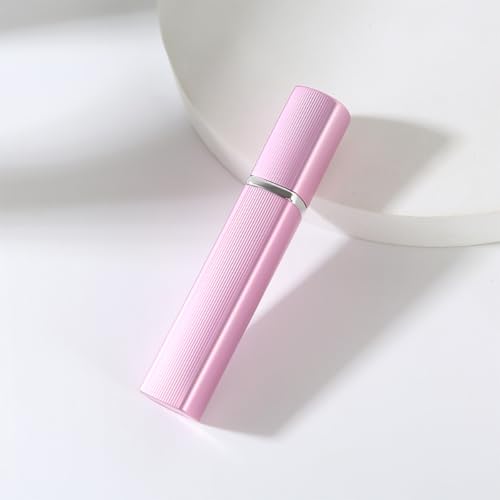 Image of AstonAndia 12ml Perfume Refill Bottle Refillable Perfume Bottle Mini Travel Empty Glass Spray Bottle with Extractor Pump,Funnel (Pink)