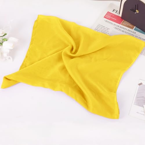 Women's Solid Chiffon Scarf, Soft Sheer Lightweigt Neck Scarves for Wedding Halloween Party2