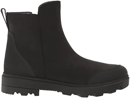 Bogs Womens Holly Zip Leather Boot Rain, Black, 8 | Image 5