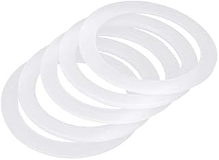 iiniim 5pcs Replacement Silicone Gasket Seal Ring for 1/2/3/6/9/12-Cup Stovetop Coffee Maker Pots Moka Express for 6-Cup One Size