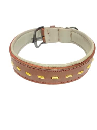 Smart Doggie® Collar Shaped Genuine Full Grain Leather Adjustable and Padded Collars for Heavy Dogs of All Breeds Perfect Neck Belt for Your Furry Friend (1.5 Inches) (B09KHB1CDS) Amazon Price History, Amazon Price Tracker