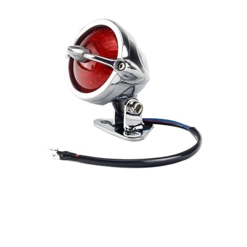 Feu arrière LED rétro moto Bel Air avec support de plaque pour chopper et bobber