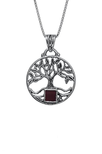 Pendentif Nano Sim Old Bible argent sterling : le cadeau idéal Arbre de vie 3 cadres