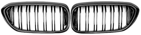 Real Carbon Fiber+ ABS Front Grille Fit For BMW 5 Series G30 G38 530i